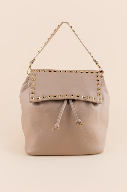 Blair Studded Front Flap Backpack