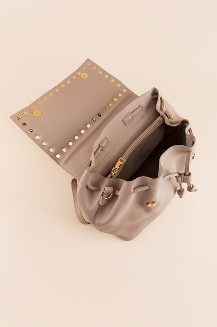 Blair Studded Front Flap Backpack
