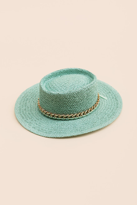 Hailey Flat Straw Hat