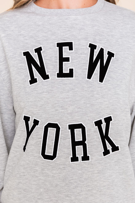 New York Crew Neck Sweatshirt