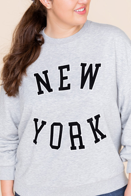 New York Crew Neck Sweatshirt