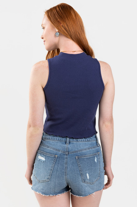 Ely Ribbed Cropped Top
