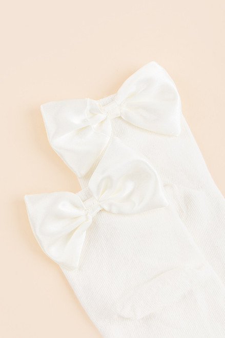 Farah Satin Bow Socks