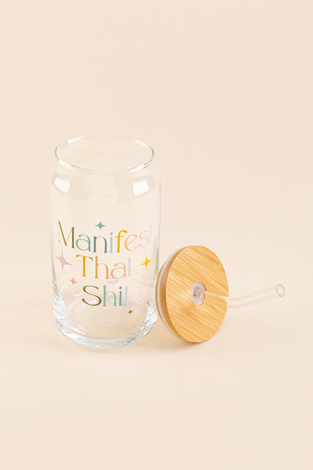 Manifest That Sh*t Beer Glass