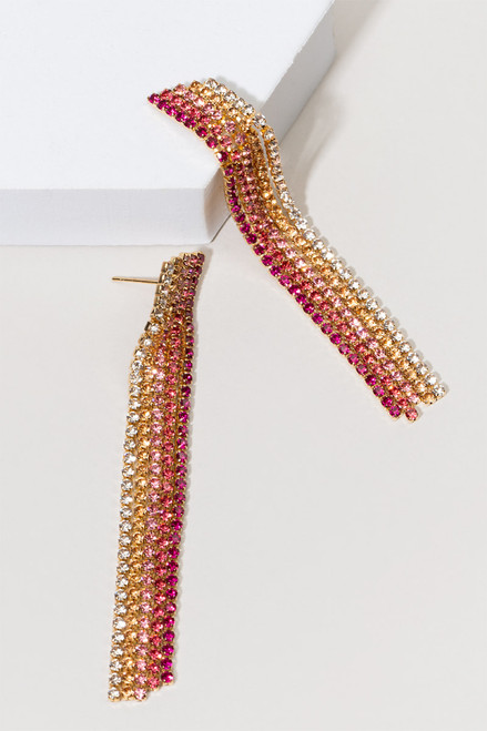 Kimberly Ombre Cupchain Drop Earrings