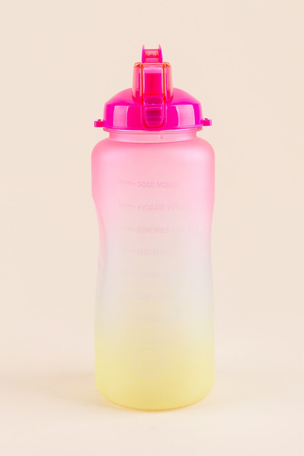 MAYIM Hydrate Motivational Water Bottle Fuchsia