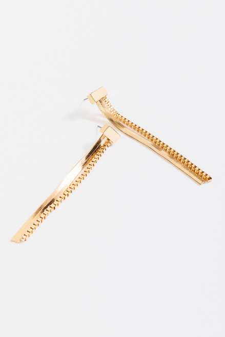 Alyssa Linear Drop Chain Earrings