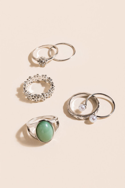 Jasmine Semi-Precious Ring Set