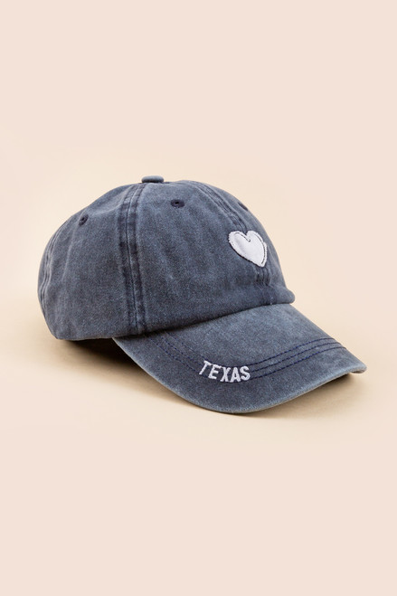 Texas Heart Patch Baseball Hat