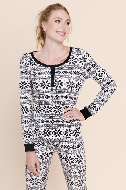 Nicole Fair Isle Pajama Top