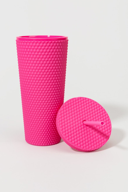 Hot Pink Honeycomb Tumbler