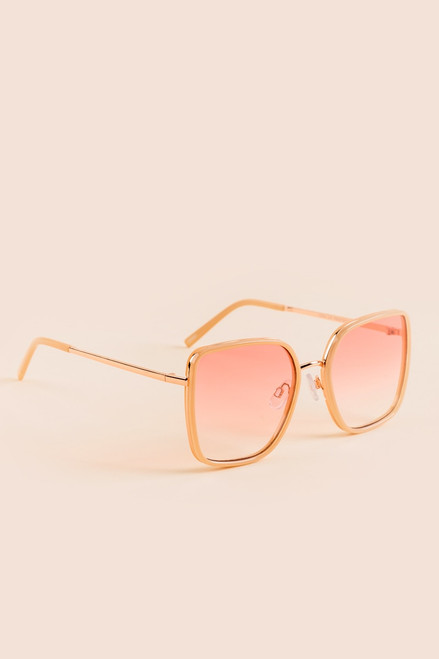 Daphene Slim Square Sunglasses