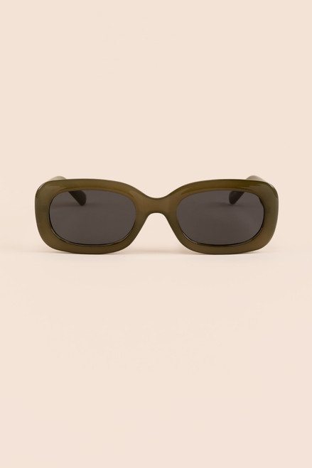 Alicia Slim Rectangular Sunglasses