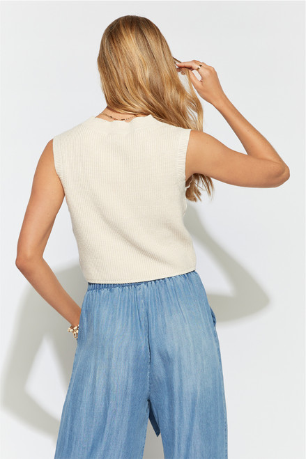 Charlotte Button Front Sweater Tank
