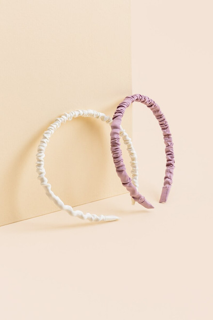 Madison Ruched Thin Headband Set