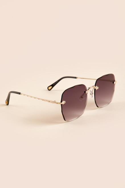 Samara Frameless Aviator Sunglasses