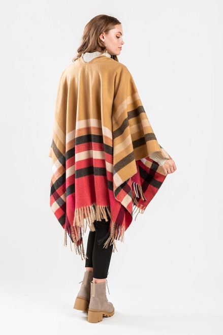 Meaghan Plaid Poncho