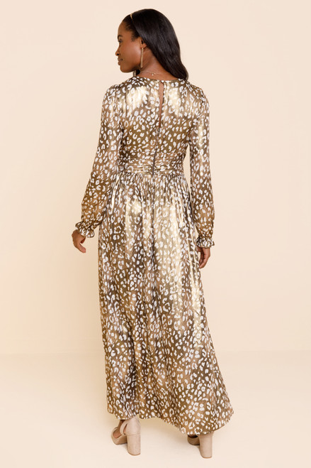 Limelight Lurex Leopard Maxi Dress