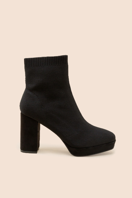 MIA Edee Fly Knit Platform Ankle Boot