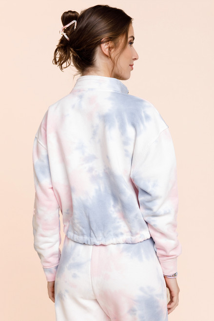 Estelle Quarter Zip Tie-Dye Sweatshirt