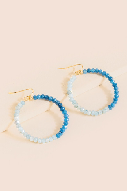 Lina Semi-Precious Beaded Drop Earrings