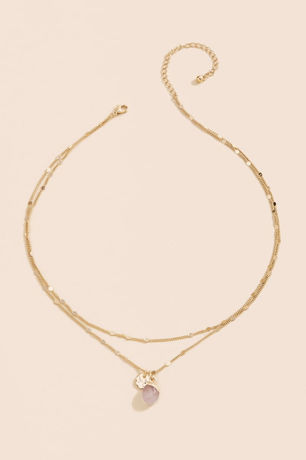 Mila Stationed Layered Necklace