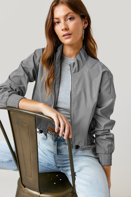 Janine Drawstring Crop Jacket