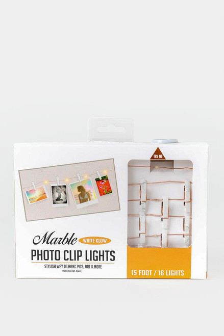 Marble Photo Clip Lights