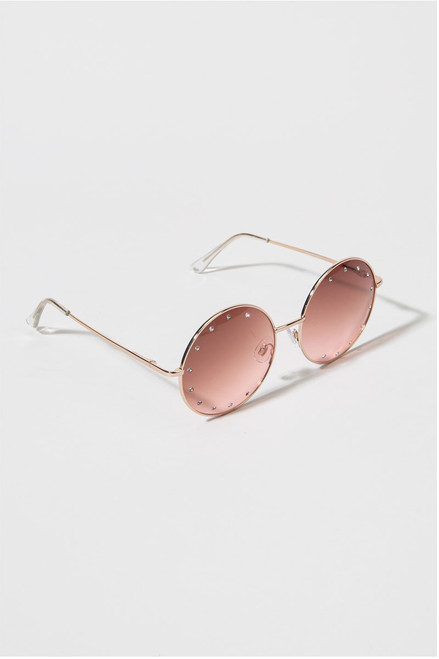 Kylar Round Studded Sunglasses