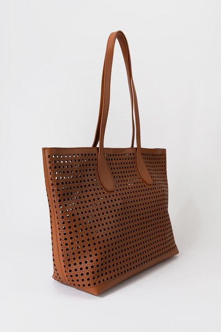 Rachel Perforated Long Strap Tote
