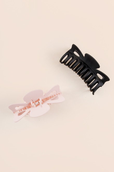 Elle Large Matte Claw Clip Set