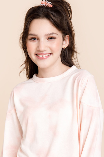 franki Crewneck Tie-Dye Sweatshirt for Girls