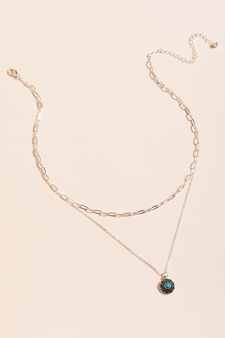 Hanna Boho Stone Drop Layered Necklace