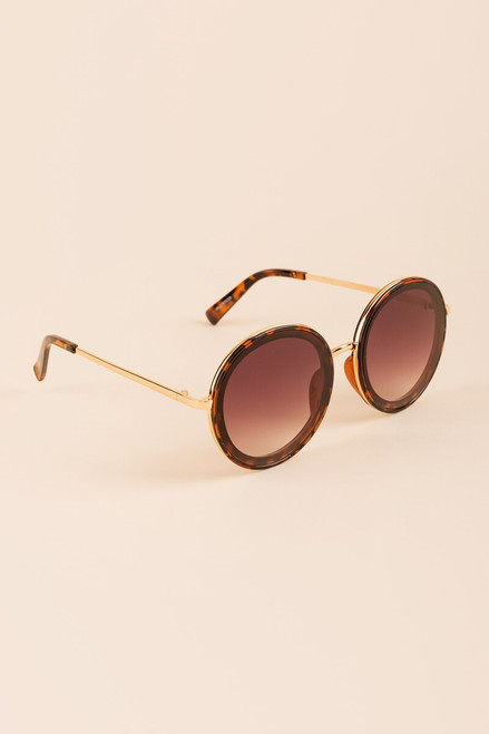 Willa Round Tortoise Sunglasses
