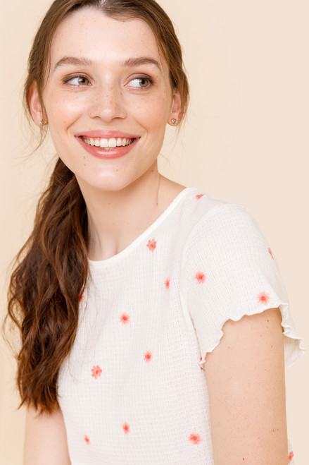 Colette Daisy Embroidered Top