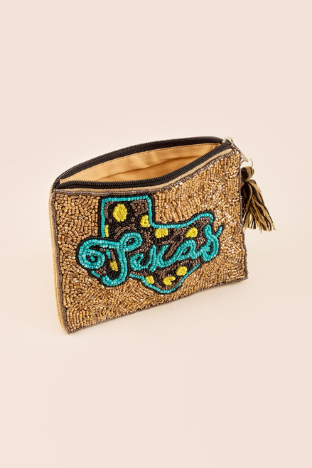 Texas Rodeo Beaded Pouch