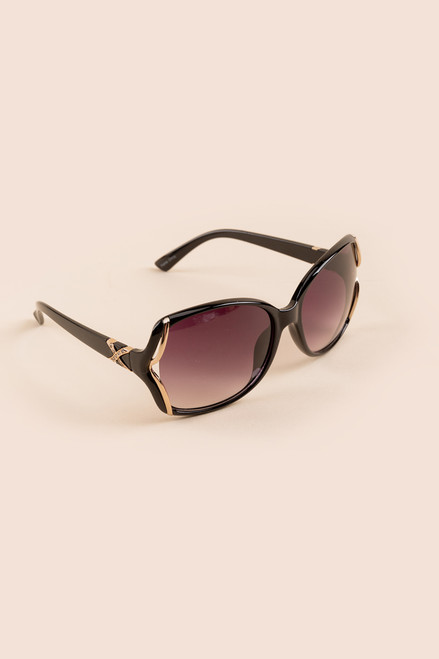 Amy Large Square Metal Sunglasses