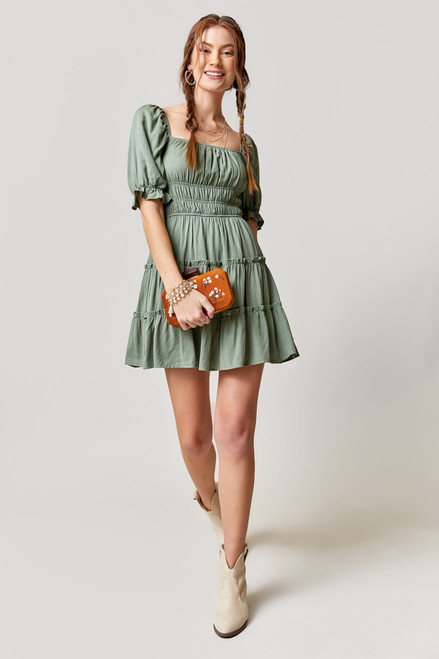 Marianna Puff Sleeve Mini Dress