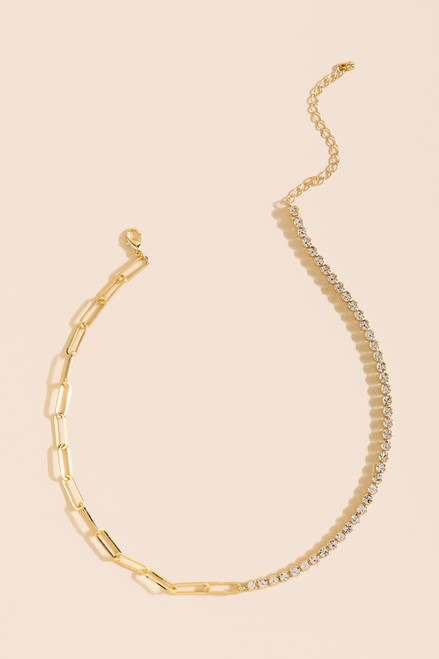 Katherine Pavé Chain Necklace