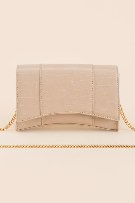 Fallon Embossed Arch Clutch