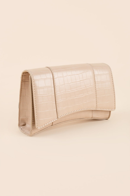 Fallon Embossed Arch Clutch