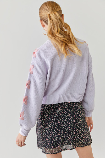Edie Floral Embroidered Sweater