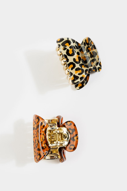 Myra Leopard Claw Clip Set