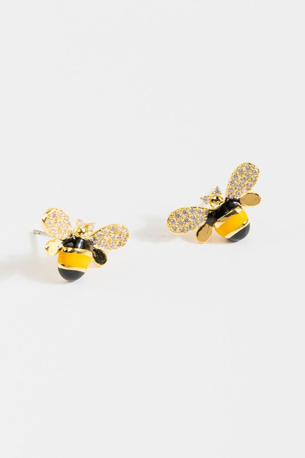 Yareli Pave Bee Studs