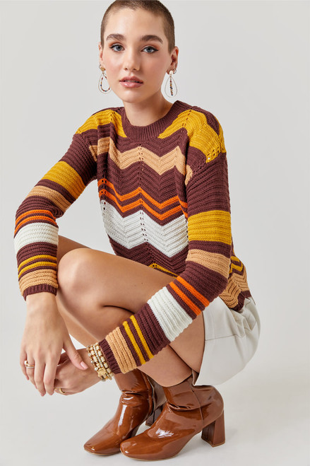 Juliane Chevron Sweater