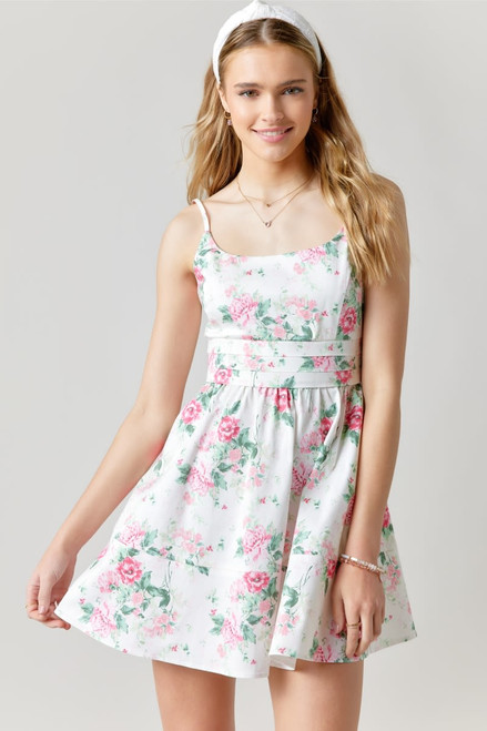 Diana Sleeveless Floral Mini Dress