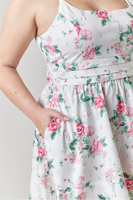 Diana Sleeveless Floral Mini Dress
