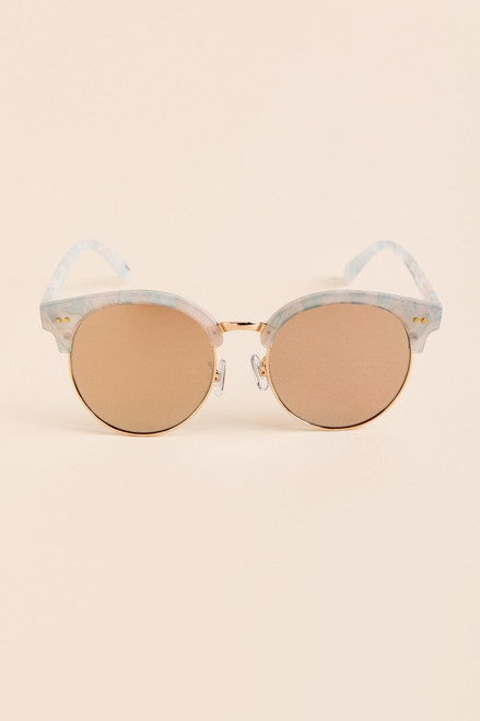 Brooke Marbled Frame Sunglasses