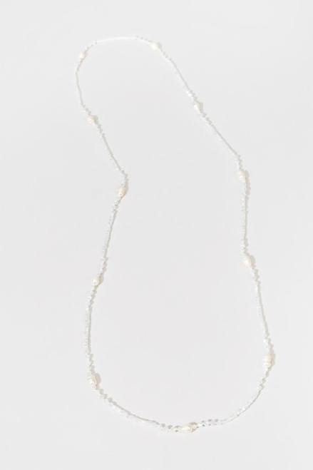 Jace Pearl Long Strand Necklace