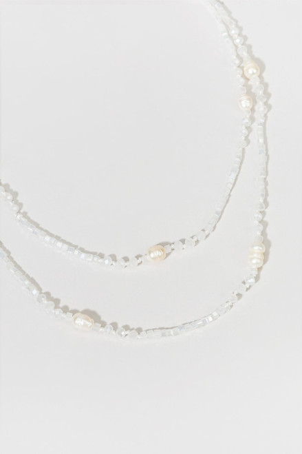 Jace Pearl Long Strand Necklace